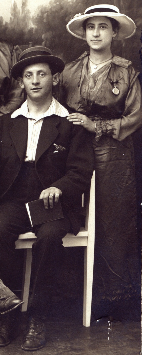 Olga (Tesse Golde) og David Schacht, ca. 1915